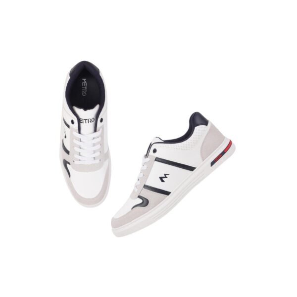 Navy Casual Trainers with Suede Accents